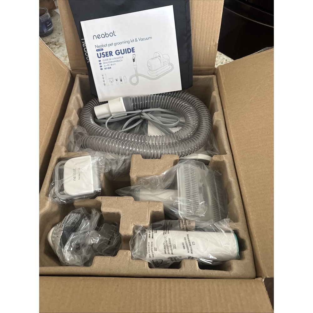 Neabot P1 Pro Pet Grooming Kit & Vacuum w/Accessories BRAND NEW Model HN0070W